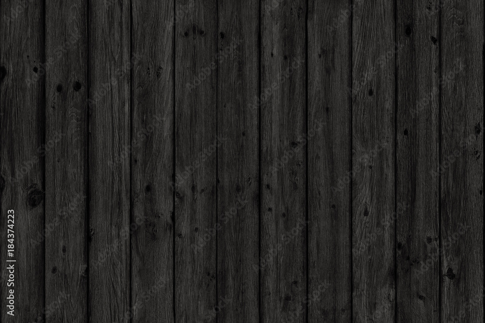 Fototapeta premium Wood texture background. black wood wall ore floor