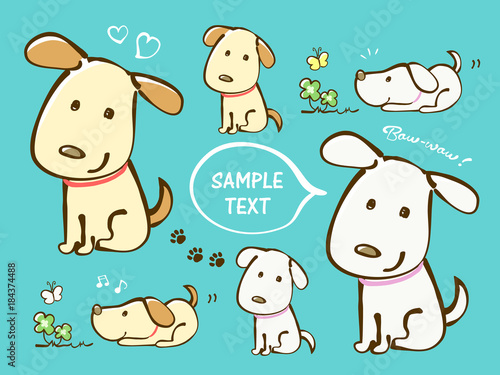 犬 かわいい イラスト Stock ベクター Adobe Stock 犬 かわいい イラスト Stock ベクター Adobe Stock