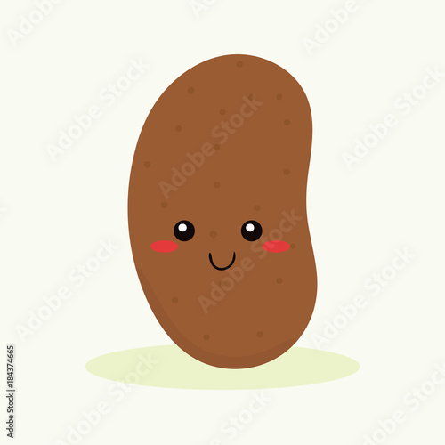 cute potato vector