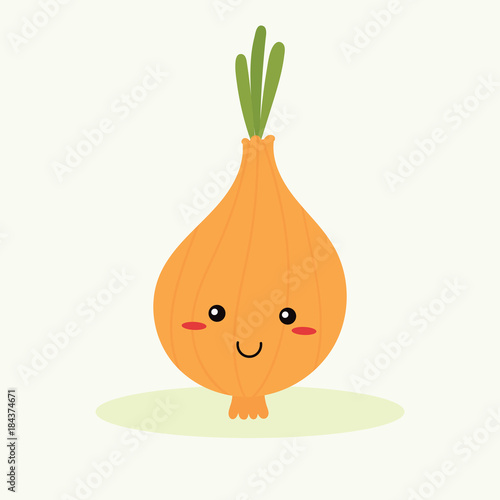 cute onion vector