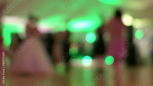 Wallpaper Mural Anonymous People Dancing at Wedding Party Bokeh Torontodigital.ca