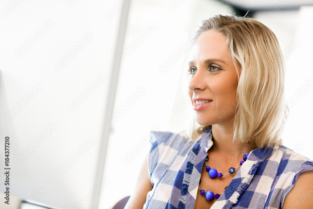 Happy entrepreneur or freelancer in an office or home Happy entrepreneur or freelancer in an office or home
