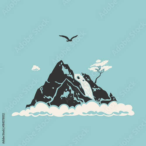 Mountain Landscape Symbol