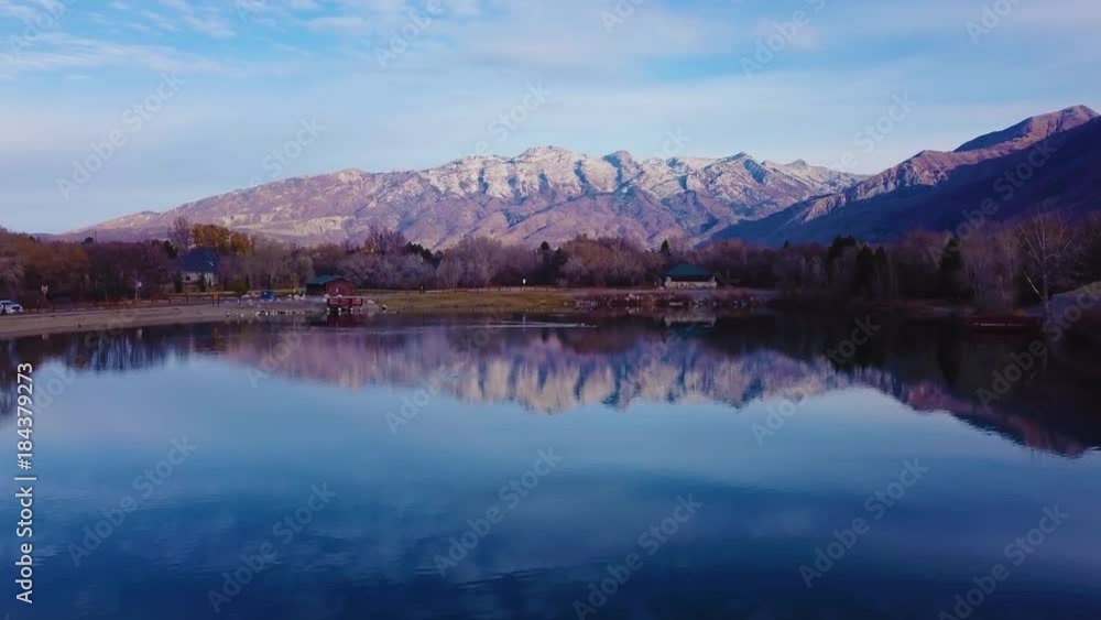 Forward Rise Above Lake Near Mountains Forward Rise Above Lake Near Mountains