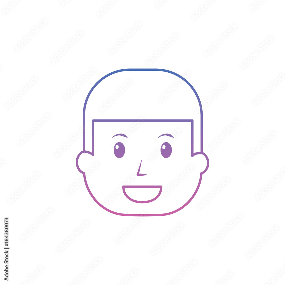 Fototapeta premium smiling face man business person vector illustration