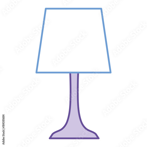 bedroom lamp isolated icon