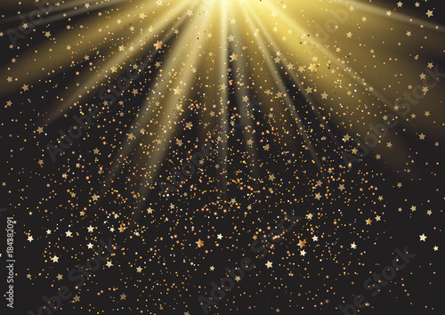 Festive background with stars and sparkles