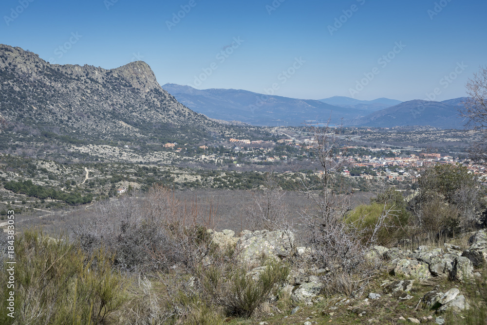 Views of La Cabrera town, in Guadarrama Mountains, Madrid, Spain