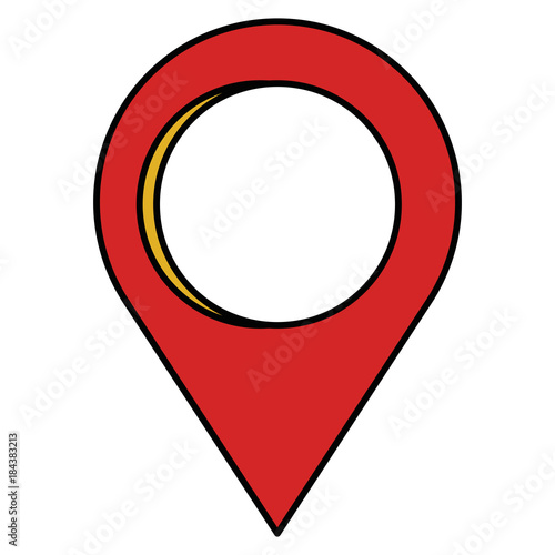 pointer location pin isolated icon