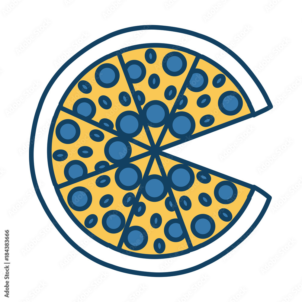Big italian pizza symbol Big italian pizza symbol