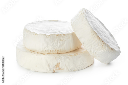 mix cheese isolated on white