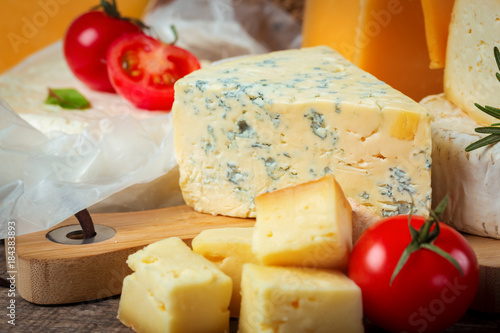 cheese on wooden table