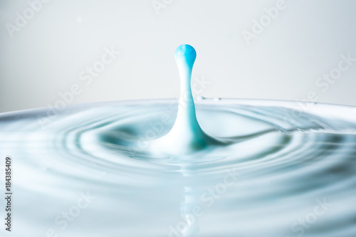 water drop with blue colour
