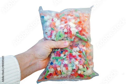 Mix of deep-frozen vegetables