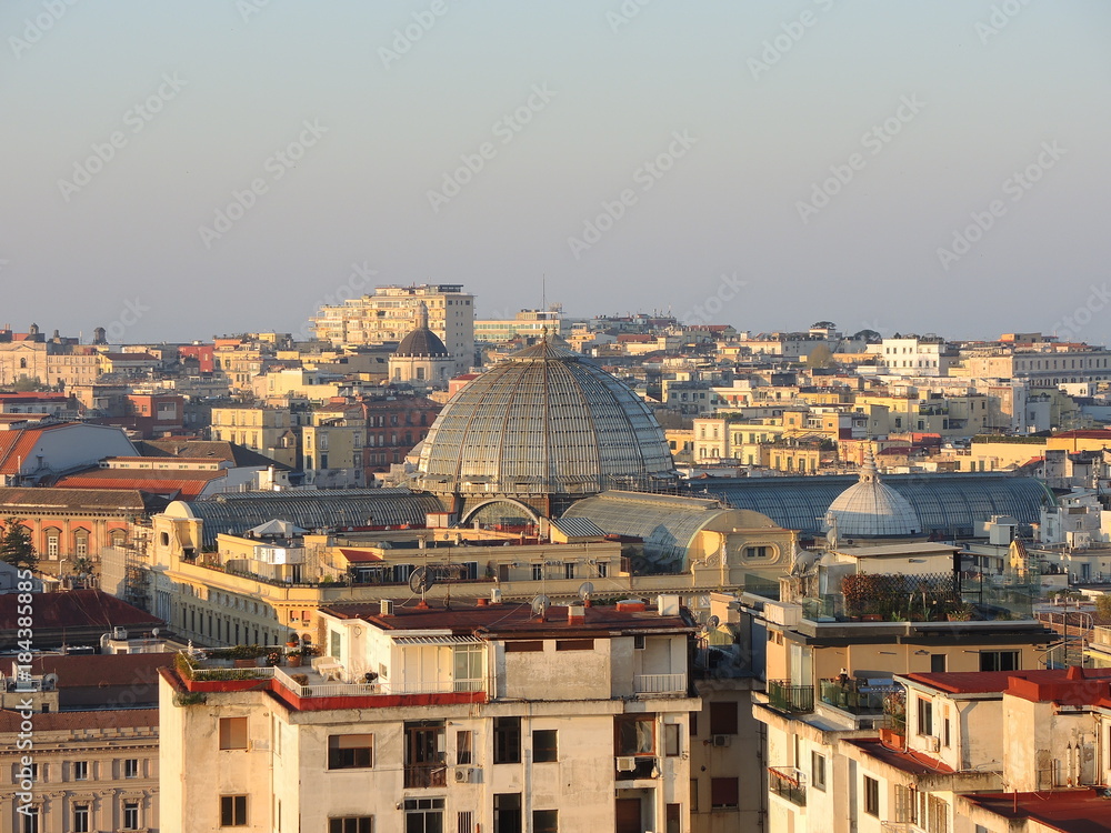 Fototapeta premium Napoli, Italy. Wonderful landscape on the city and its districts