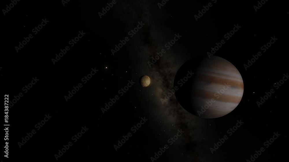 Jupiters Moon Day To Night Transition Animation 