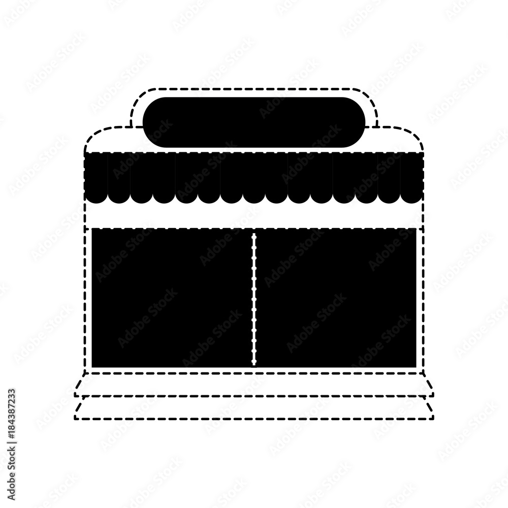Fototapeta premium supermarket building icon