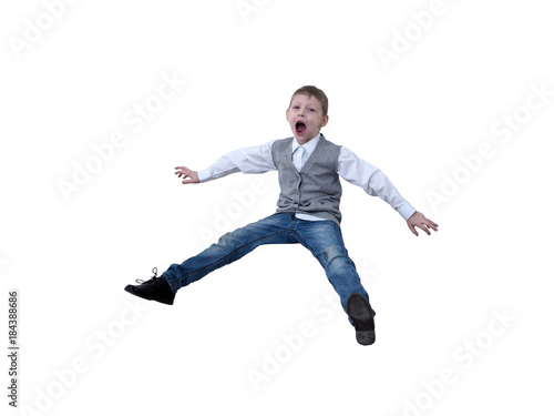 Child jump screaming