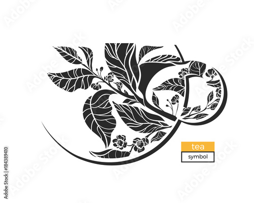 Vector symbol of tea ceremony