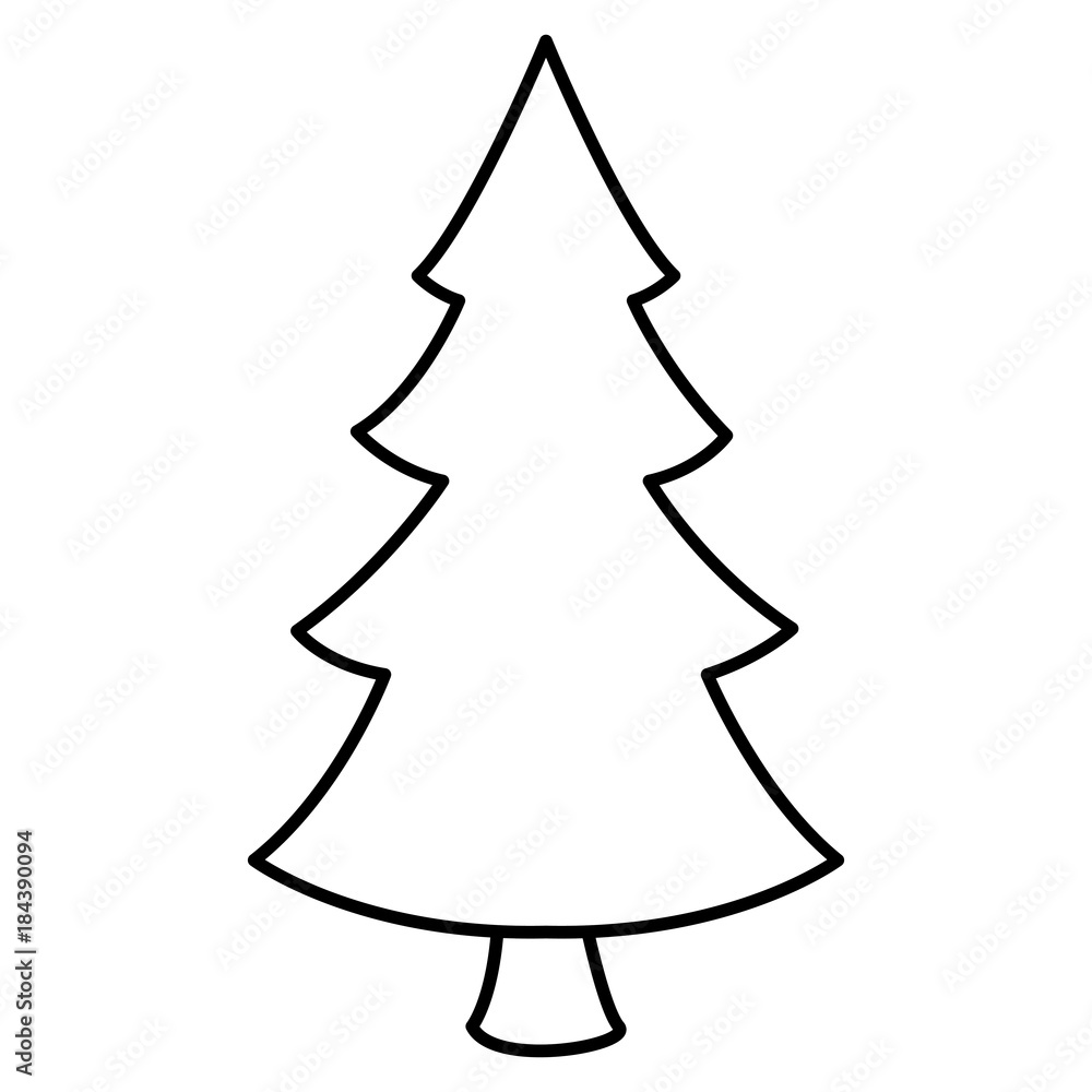 Fototapeta premium Tree pine isolated