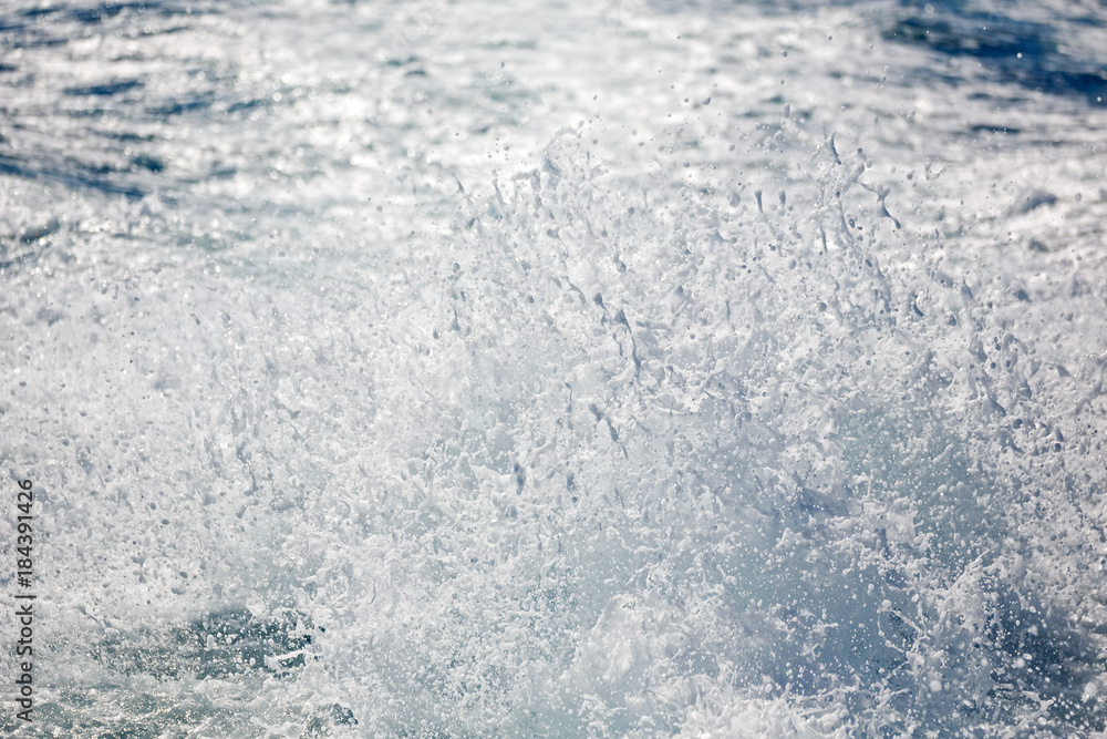  background  of a water splash in the sea