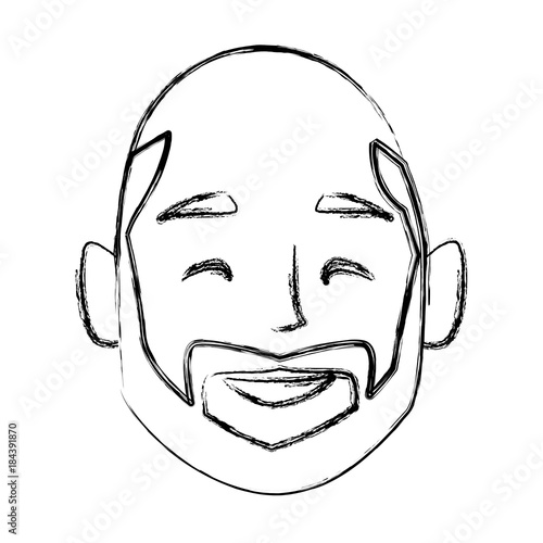 Man face cartoon