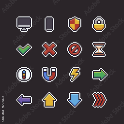 Pixel Art UI Icons