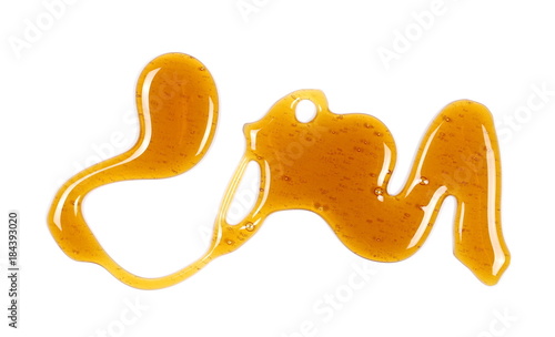 Photos Honey isolated on white background, top view