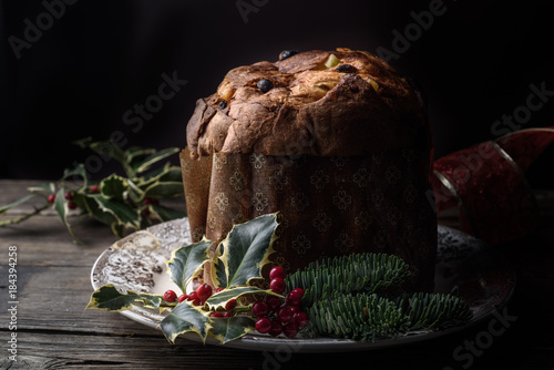 Traditional italian Christmas cake, Panettone