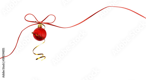 Small red silk soutach bow ...