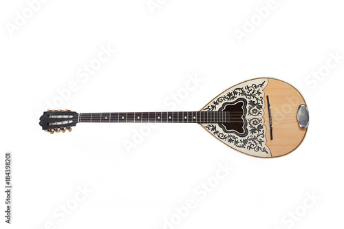 Mandolin on white background