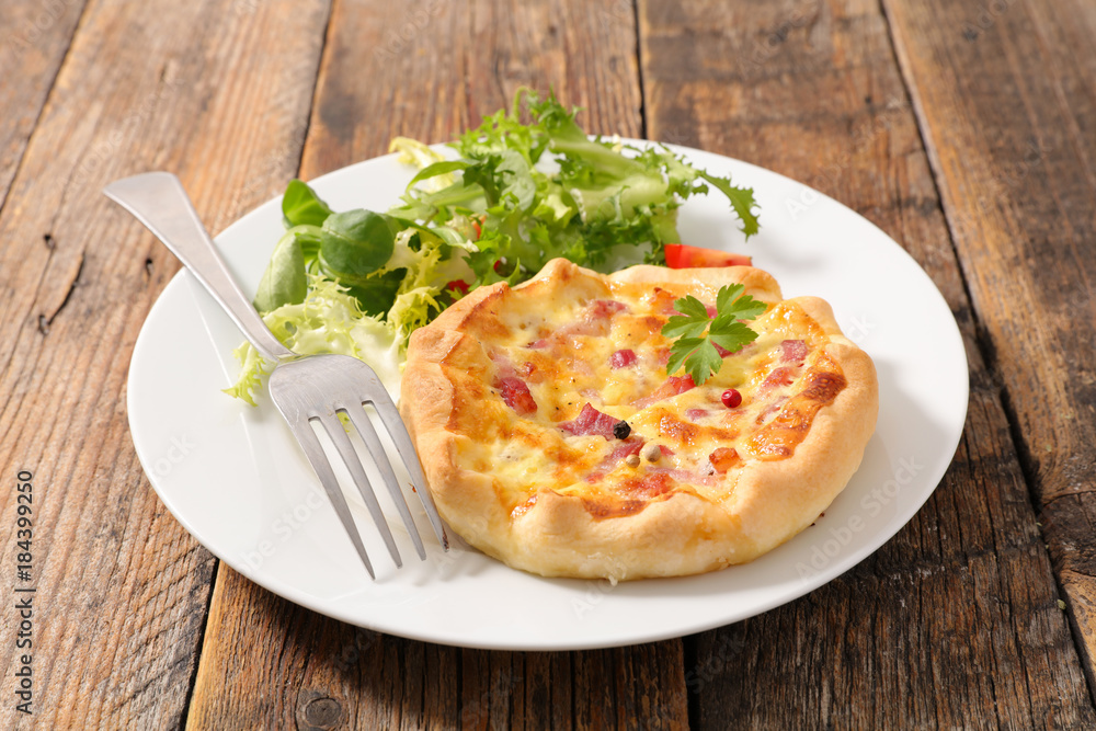 quiche with salad quiche with salad