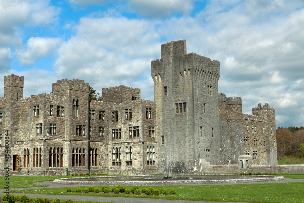 Medieval Ashford castle and gardens - Co. Mayo - Ireland Medieval Ashford castle and gardens - Co. Mayo - Ireland