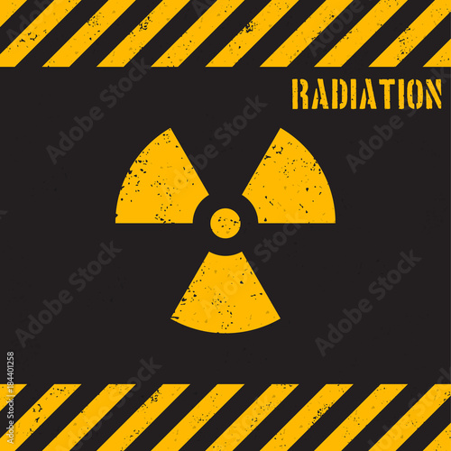 Vector grunge radiation background