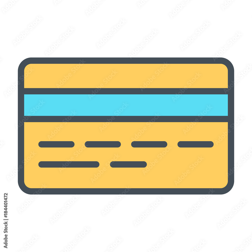 Credit Card Pixel Perfect Vector Thin Line Icon 48x48. Simple Minimal Pictogram Credit Card Pixel Perfect Vector Thin Line Icon 48x48. Simple Minimal Pictogram