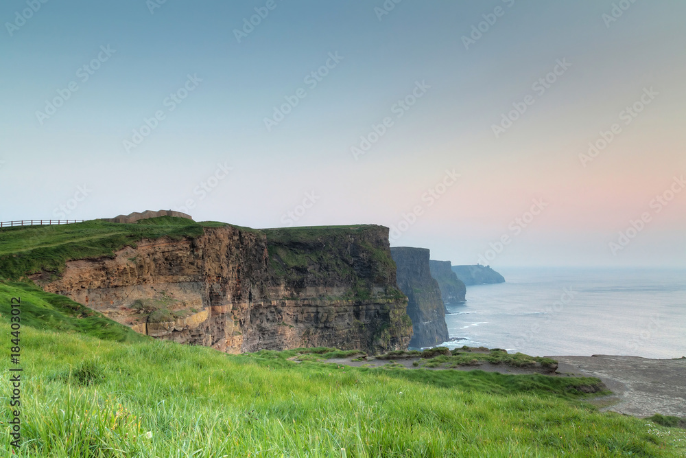 Cliffs of Moher at sunset, Co. Clare, Ireland Cliffs of Moher at sunset, Co. Clare, Ireland
