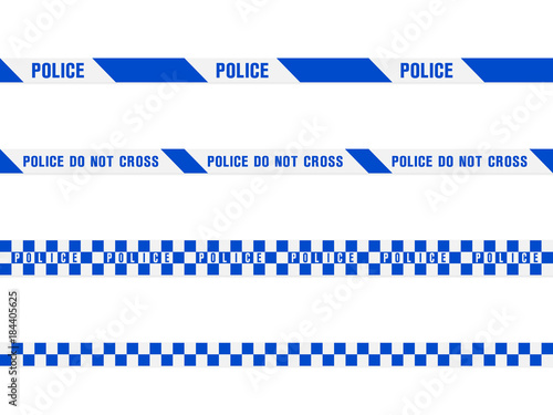 blue police tape