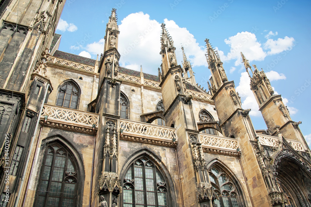 Fototapeta premium Thann. La collégiale saint Thiébaut. Alsace, Haut Rhin