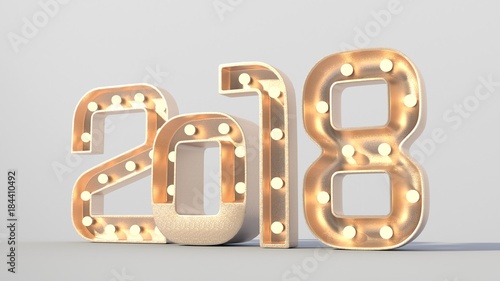 Wallpaper Mural 3D number 2018 Torontodigital.ca