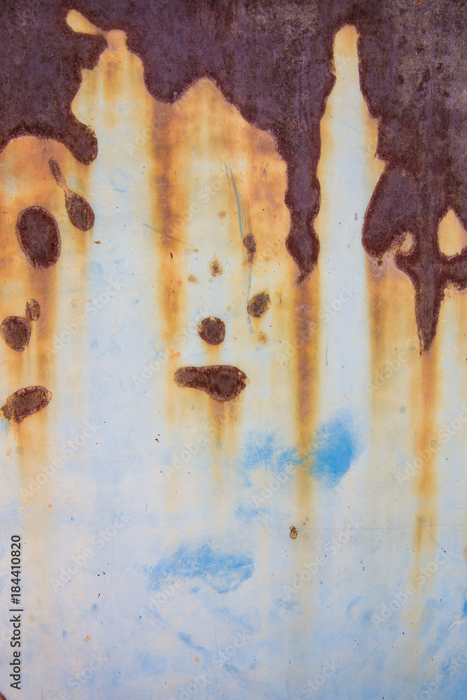 Colorful Rust Stains-Aged Iron