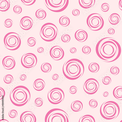 Seamless pattern with circular elements. Circle abstract texture.