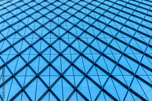 Geometric pattern of a glass wall