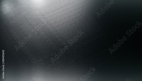 Abstract 3d Background with light. 3d image of grunge classic black texture. Darkness concept. CGI illustration.