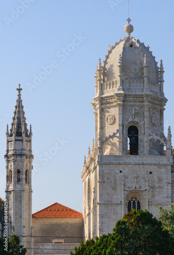 Jeronimos monastery in Belem, Lisbon, Portugal. Manueline style. UNESCO World Heritage