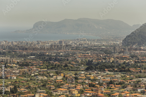 monreale, vista sul golfo di palermo