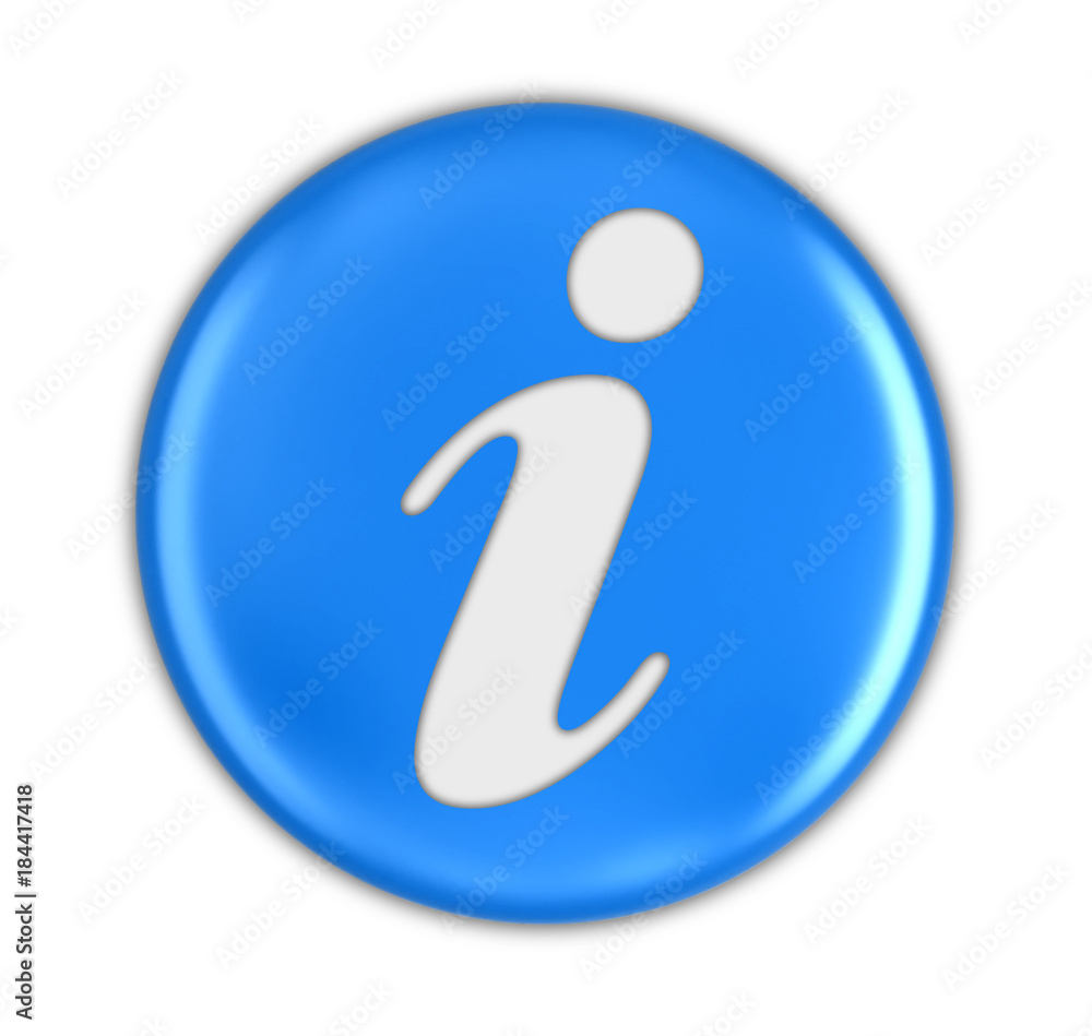 Button with Info. Image with clipping path Button with Info. Image with clipping path