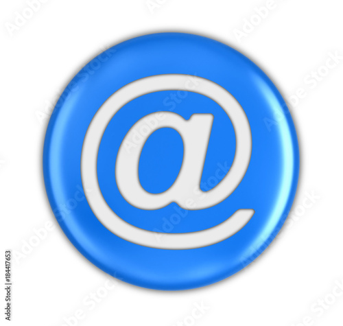 Wallpaper Mural Button with E-mail sign. Image with clipping path Torontodigital.ca