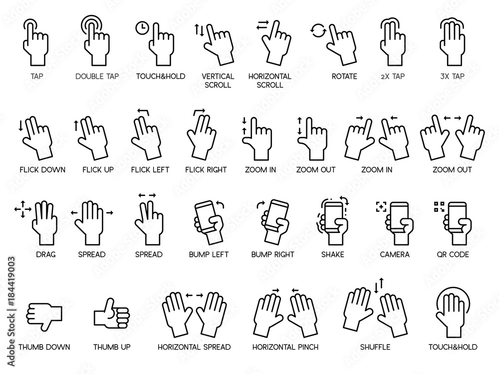 Category - User Interface & Gesture Icons