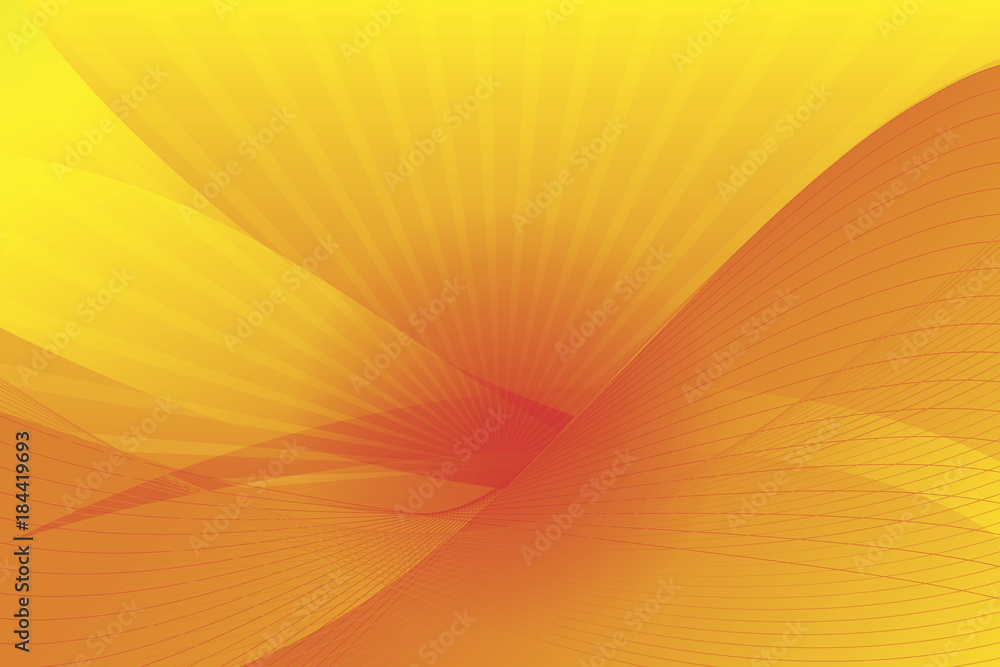 Yellow abstract background with sun ray light, vector Yellow abstract background with sun ray light, vector