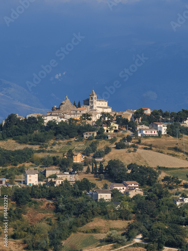 Summer landscape in Abruzzi near Pietranico photo